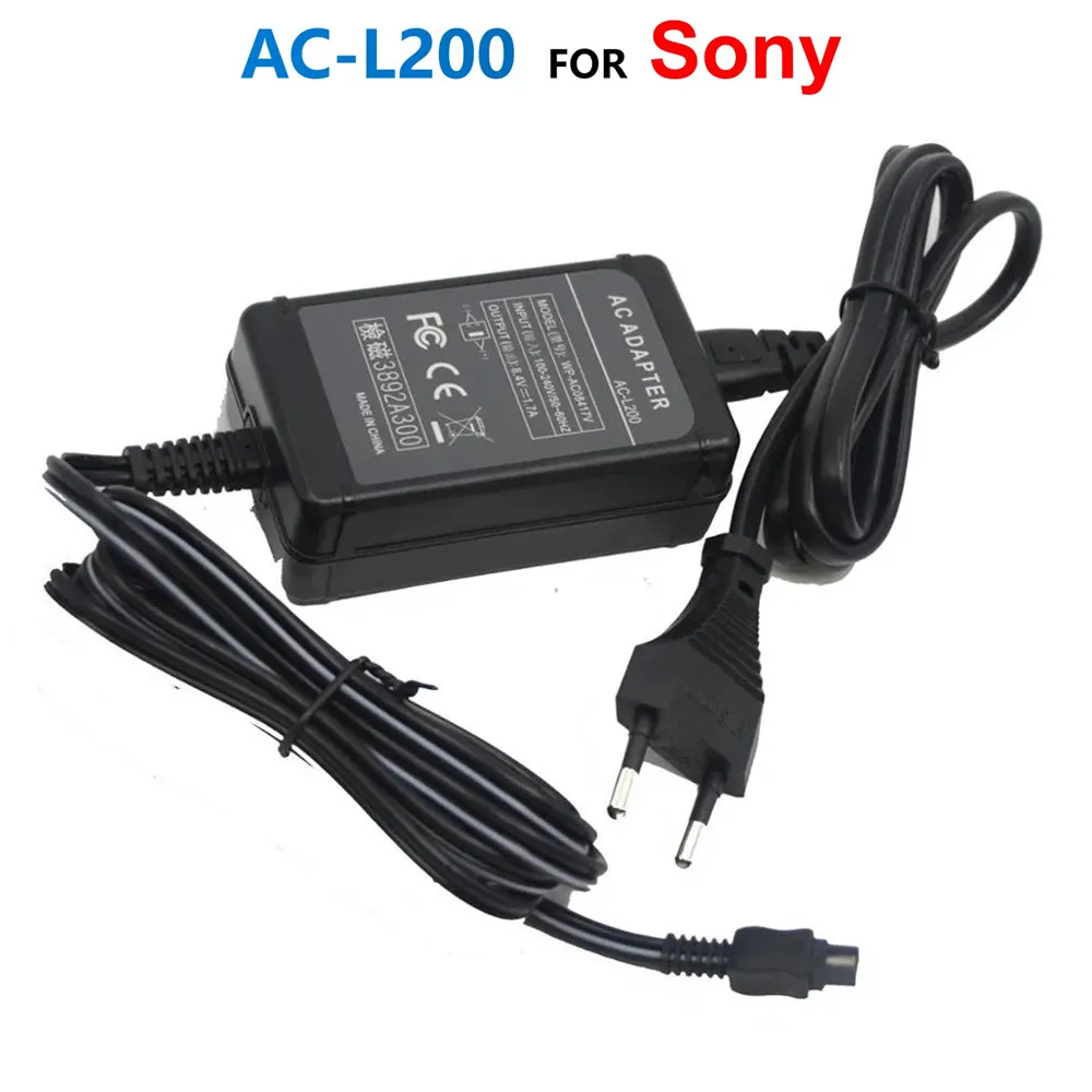 Ac-L200 L200B L200C L200D Adattatore Di Alimentazione Adattatore Per Caricabatterie Per Sony Dcr-Dvd109 Dcr-Hc20 Hdr-Cx6 Hdr-Hc38 Hdr-Cx550V Vg900 Hdr