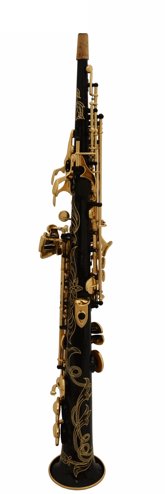 Black Laccate Gold Keys Sassofono Soprano Premium Bb Sassofono Soprano Sax