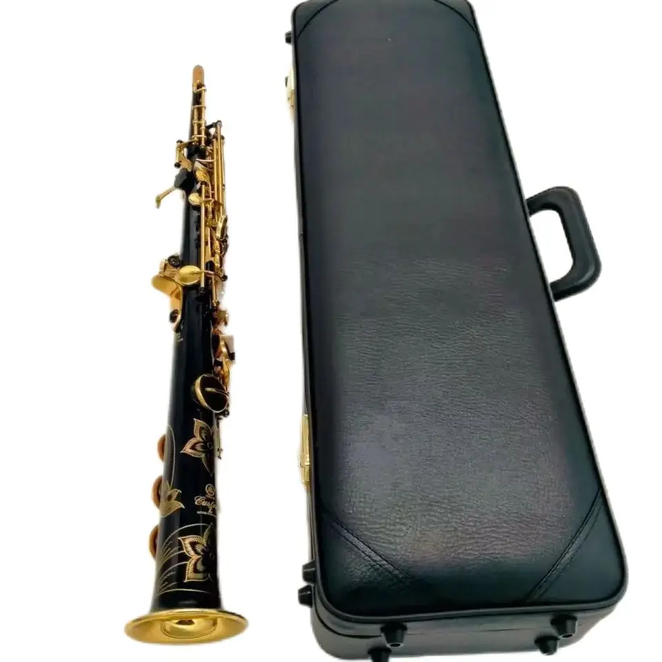Alta Qualità Giappone Marca Yss-82Z Sassofono Soprano Nero Strumento Musicale Professionale Sax Straight B Flat Sax Con Leathe Cas