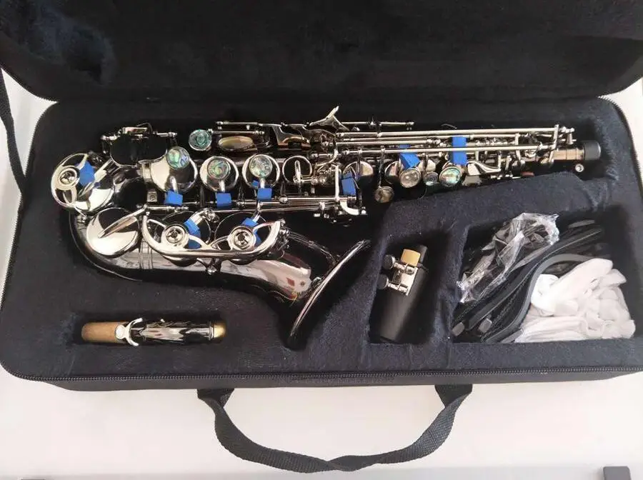 Sax Soprano Curvo Antico Antico Sassofono Soprano