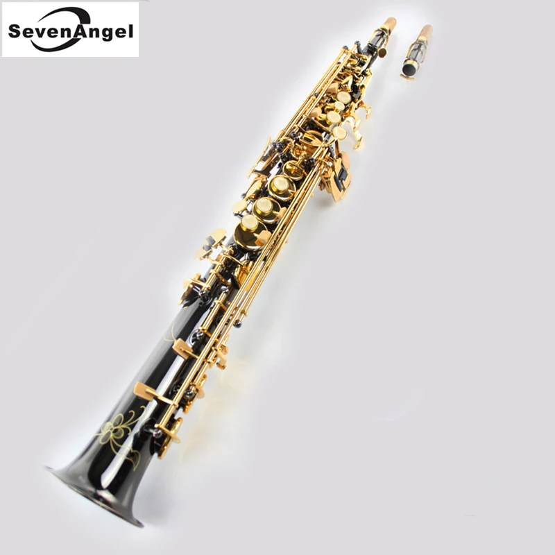 Sassofono Soprano Bb Strumento A Fiato Sax Strumenti Occidentale Nero Saxofone Saxofon Soprano Strumenti Musicali Nero Saxofon