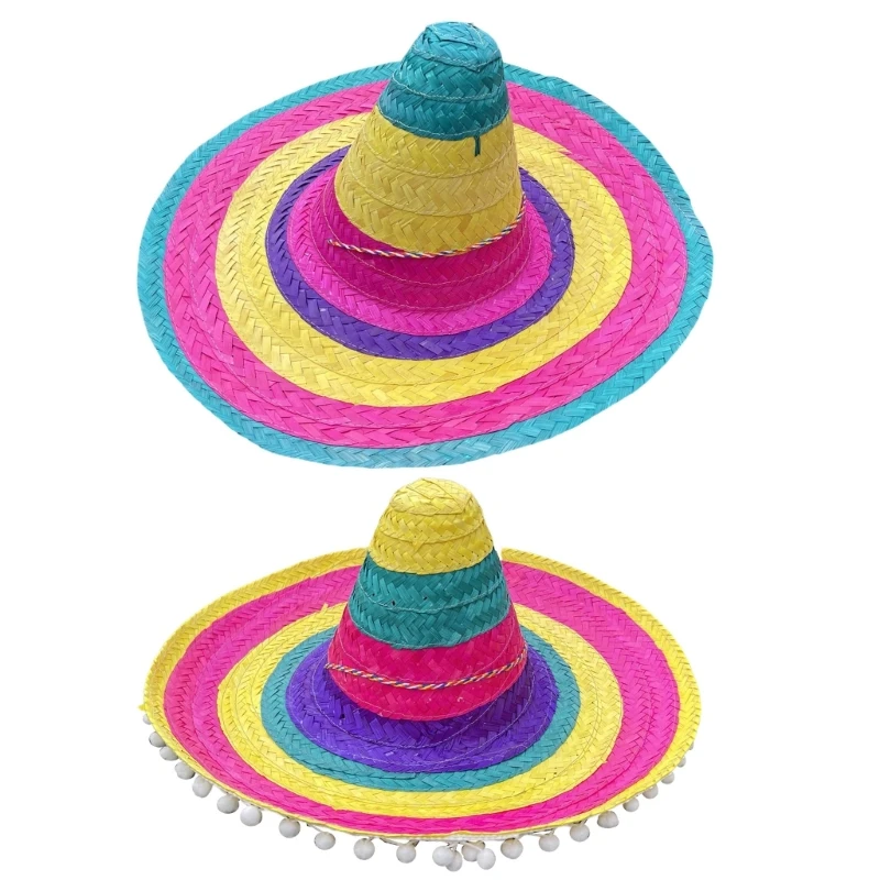 652F Cappello Sombrero Paglia Mini Cappello Sombrero Messicano Cappello Sombrero Party Cappello Fiest Cappello Party Fiest