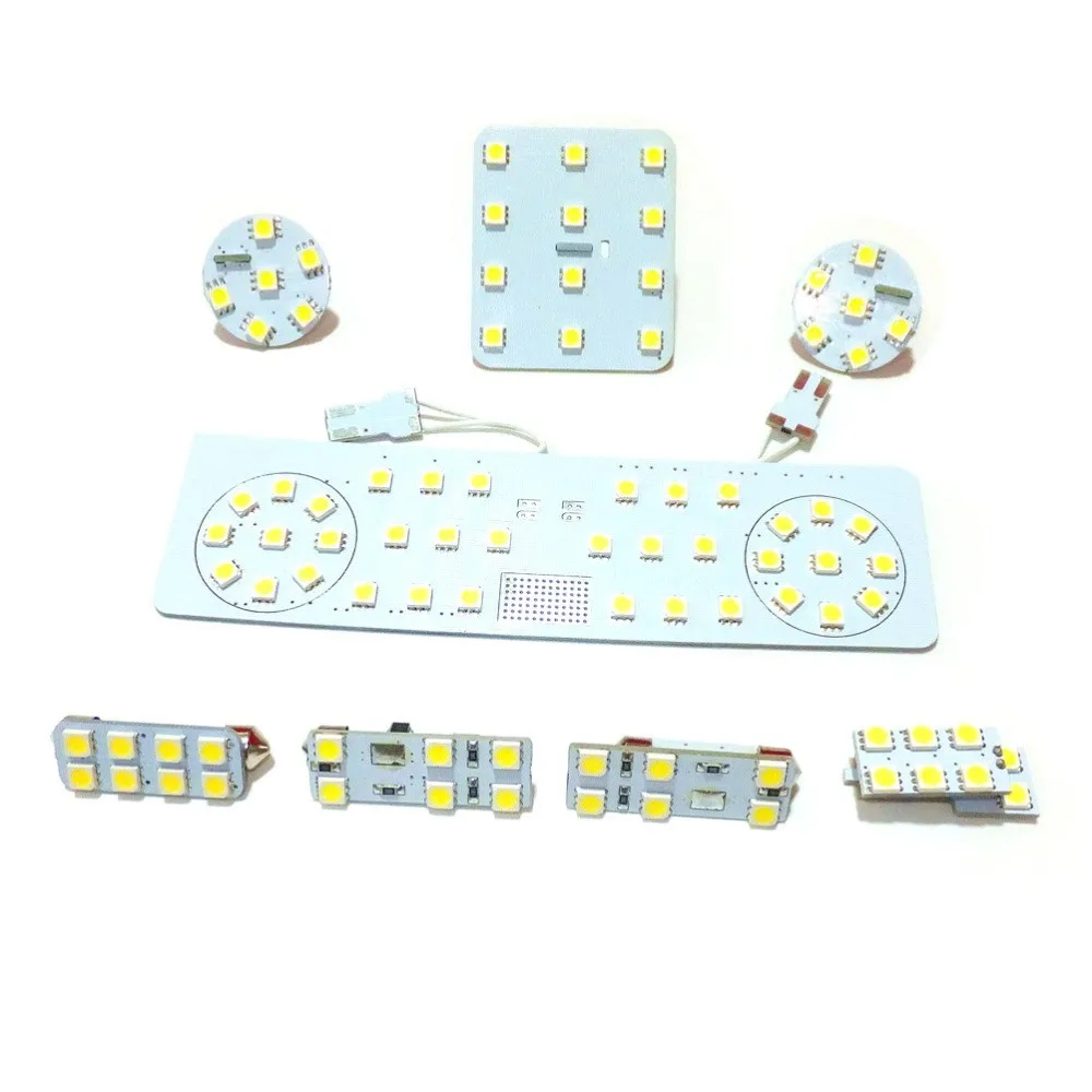 Luglio King 8 Pz/Lotto, Led Car Interior Reading Dome Map Lights Case Per Volkswagen Golf Mk5 2003-2007, 5050 Smd 6000K