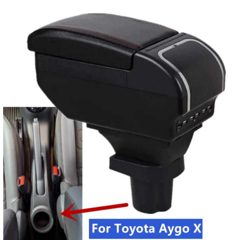 Per Toyota Aygo X Scatola Bracciolo Per Toyota Aygo X Scatola Bracciolo Auto Retrofit Interno Con Posacenere Di Ricarica Usb Accessori Auto