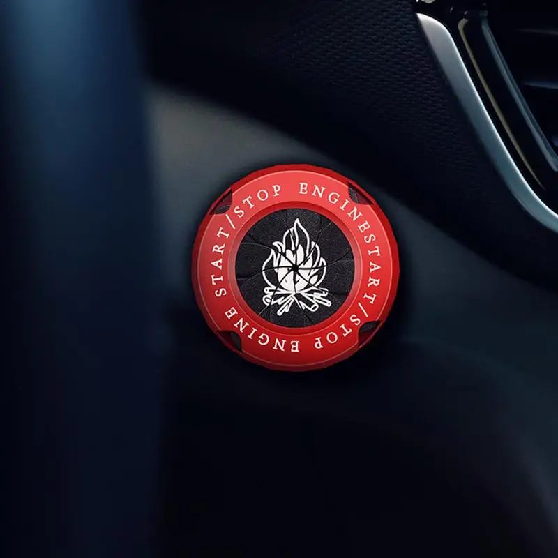 Automotive Onekey Start Stop Button Cover New Rotary Car Moto Pulsante Di Accensione Cover Car Interior Start Switch Protector Cover