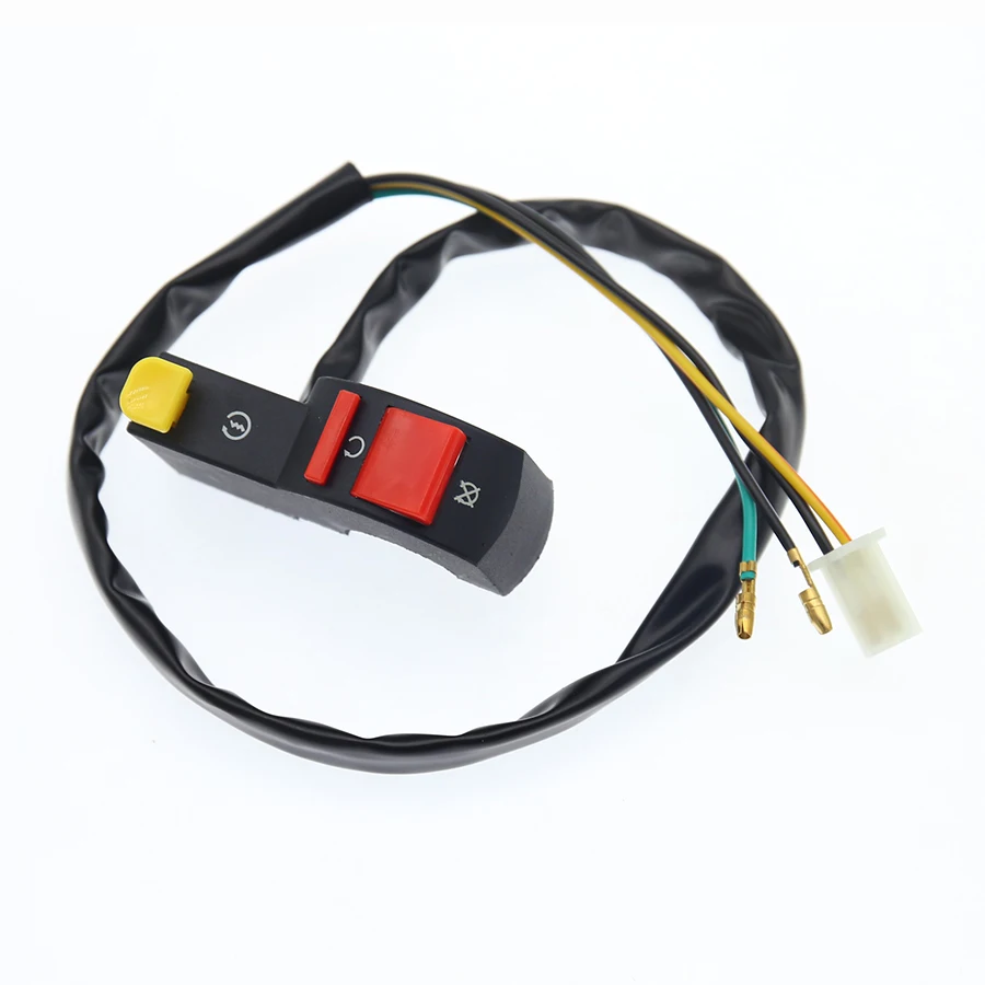Moto Electric Start Stop On Off Pulsante Kill Interruttore Manubrio Per Moto Dirt Atv Quad Bike Fit 7/8 "Accessori Motore