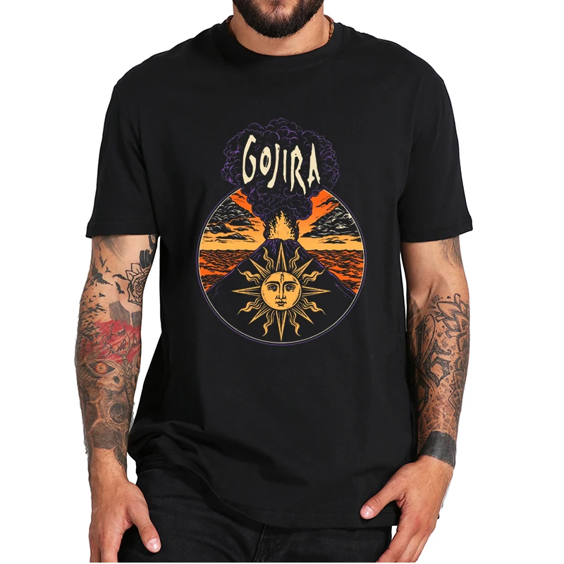 Maglietta A Fascia Gojira Magma Classic Album Death Metal Rock Essential Casual Tee Top Taglia Ue 100% Cotone Taglia Ue Homme Camiseta