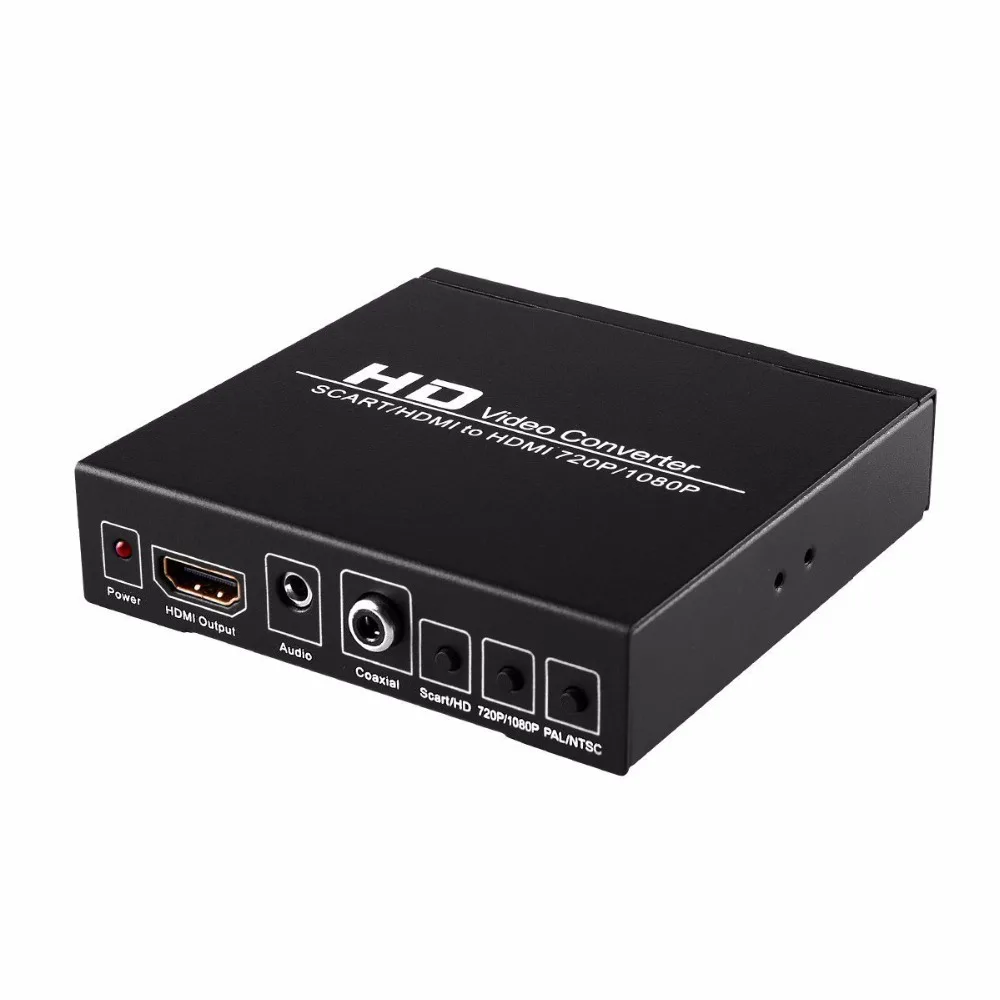 Convertitore Scart Hdmi A Hdmi Full Hd 1080P Video Digitale Ad Alta Definizione Konverter Adattatore Spina Di Alimentazione Ue/Usa Per Hdtv Hd