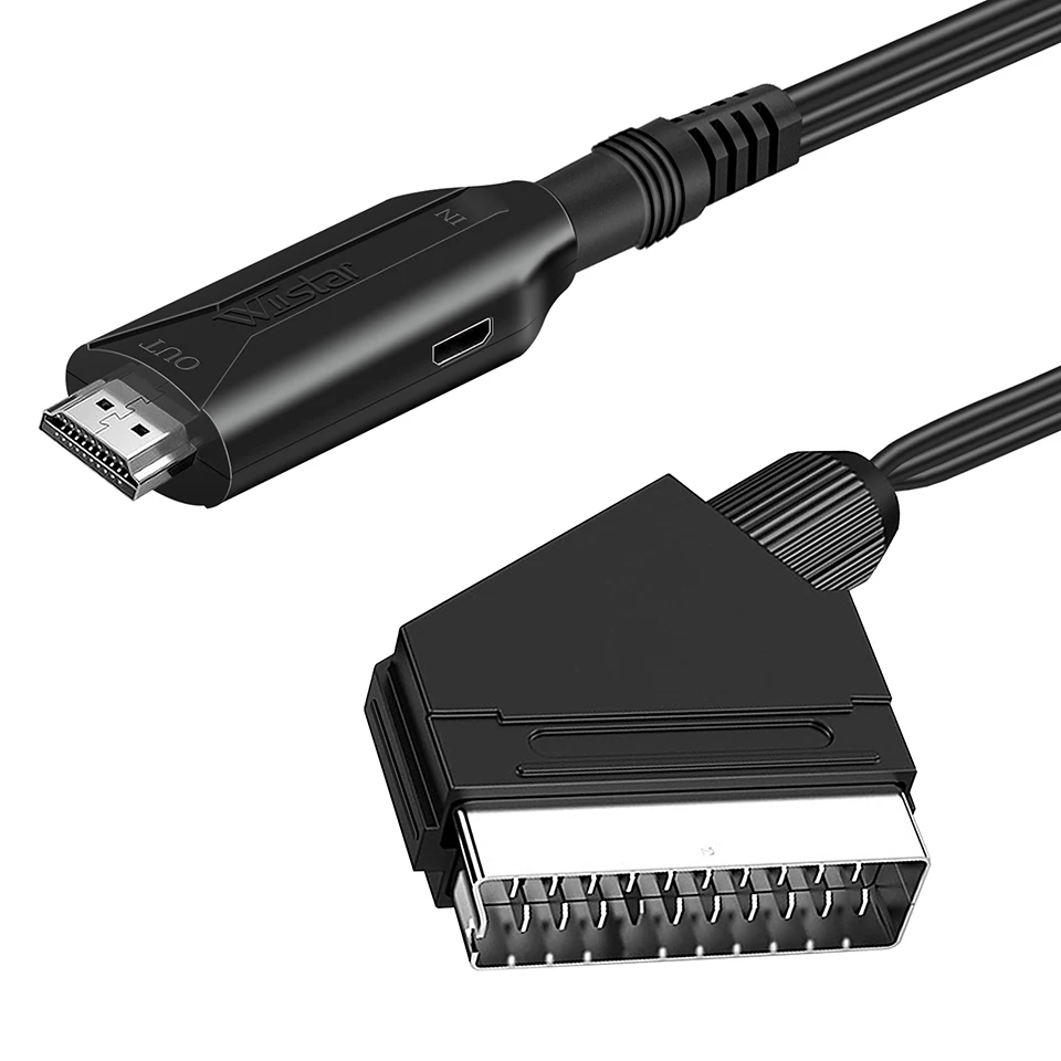 Scart Convertitore Hdmi Convertitore Audio Video Adattatore Cavo Scart In Hdmi Out Suport 720P/1080P Switch Per Hdtv Dvd