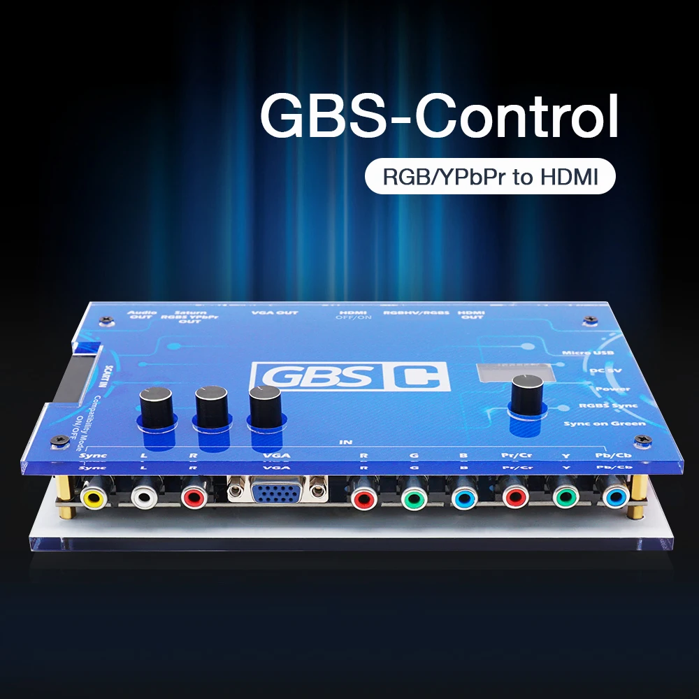 Gbs Control Gbsc Rgbs /Scart /Ypbpr Signal To Vga /Hdmi-Upscaler Compatibili/Schede Convertitore Video Per Console Di Gioco Retrò