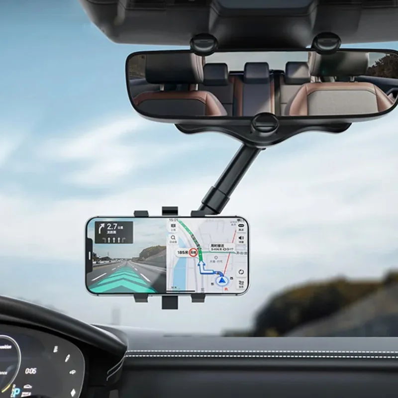 Supporto Per Telefono Da Auto Supporto Per Specchietto Retrovisore Rotazione A 360 ° Supporto Per Specchietto Retrovisore Per Auto Per Iphone Dashcam 