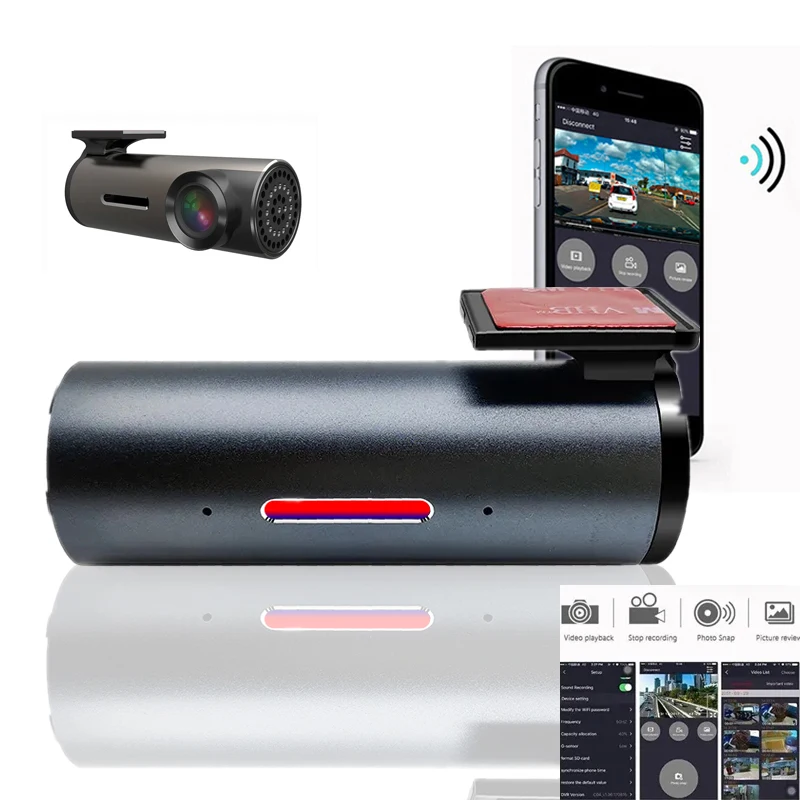 Dash Cam Wifi A 360 Gradi Per Auto Dvr Hd 1080P Dash Cam Registratore Automatico Video Dashcam Black Box Car Camera Driving Recorder