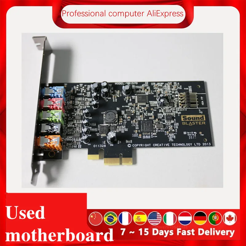 Blaster Audio Creativo Per Audigy Fx Pcie 5.1 Muslimet Hoge Prestaties Hoofdtelefoon Amp