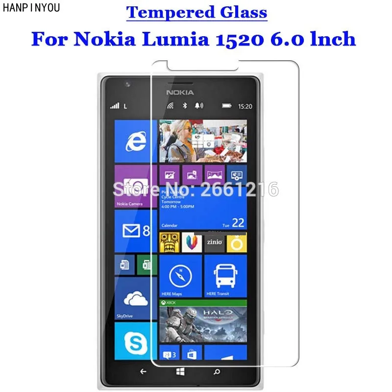 Per Nokia Lumia 1520 Vetro Temperato 9 H 2.5D Premium Protezione Dello Schermo Pellicola Per Nokia Lumia 1520 6.0"