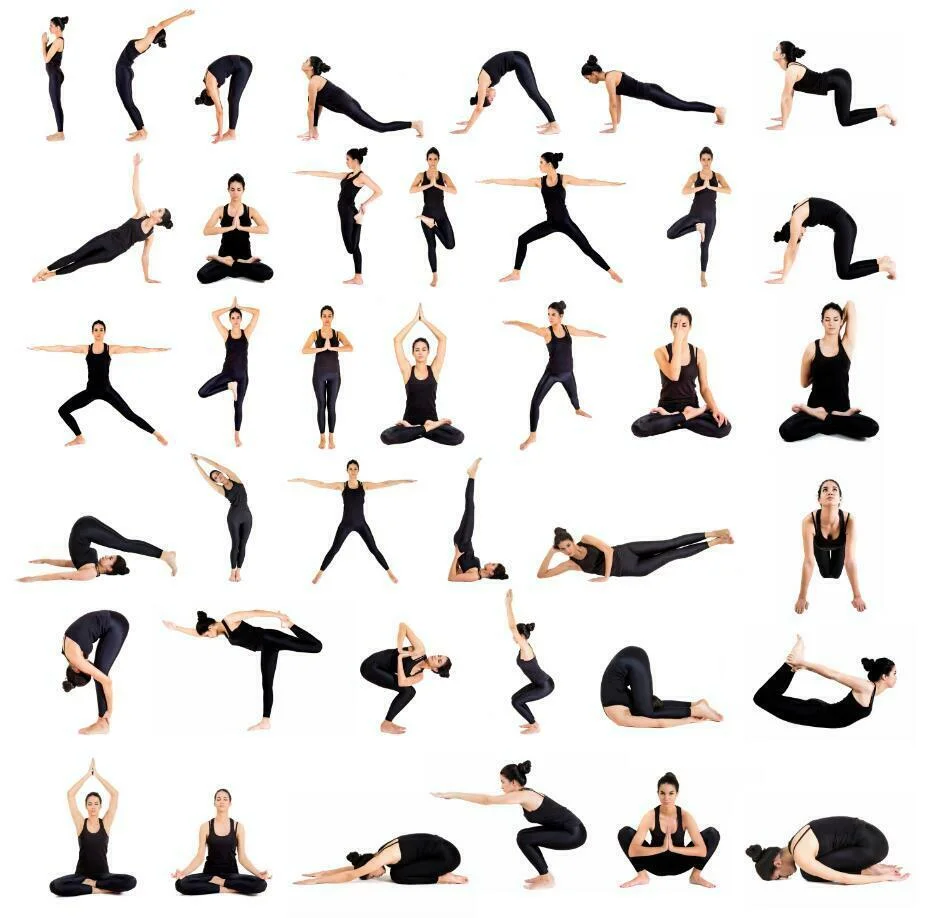 Yoga Asanas Picture Art Film Print Silk Poster Home Wall Decor 24X36 Pollici