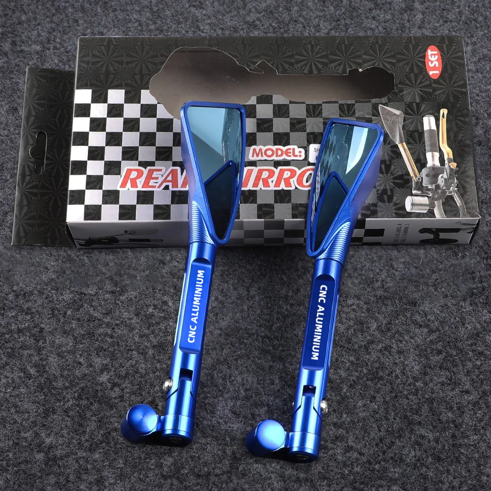 Specchietto Moto Manubrio Vista Laterale Specchietti Retrovisori Per Suzuki Intruder 1500 800 Katana 600 750 Rf400R Rf600 Rf900 Rf900R