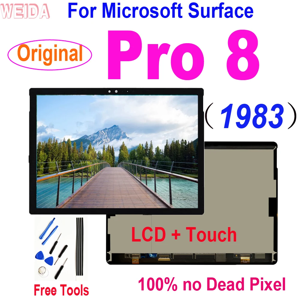 Lcd Originale 12.3 "Per Microsoft Surface Pro 8 Display Lcd Touch Screen Digitizer Assembly Per Microsoft Surface Pro 8 Pro8 Lcd