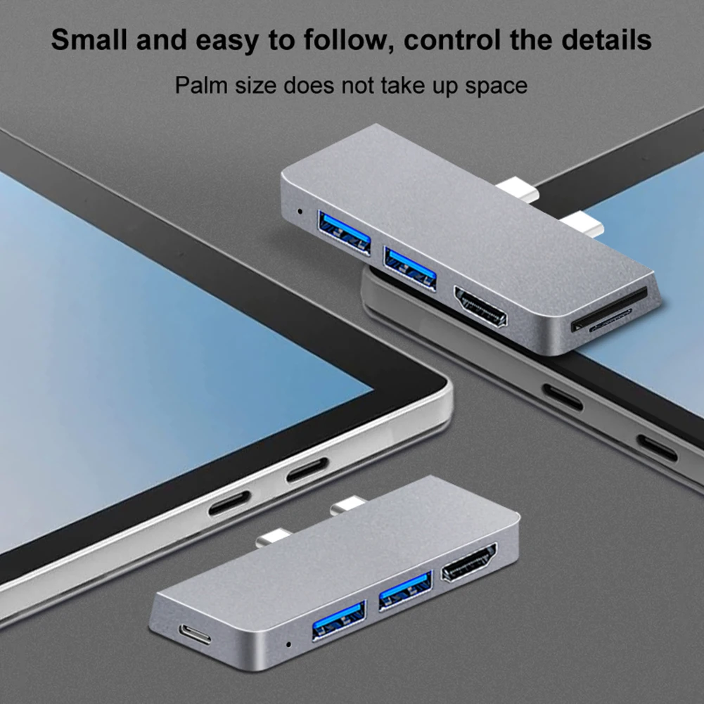 Docking Station Laptop Pd Charger Type-C Adattatore Usb C Hub Portatile Dock Station Splitter Ad Alta Velocità Per Microsoft Surface Pro 8