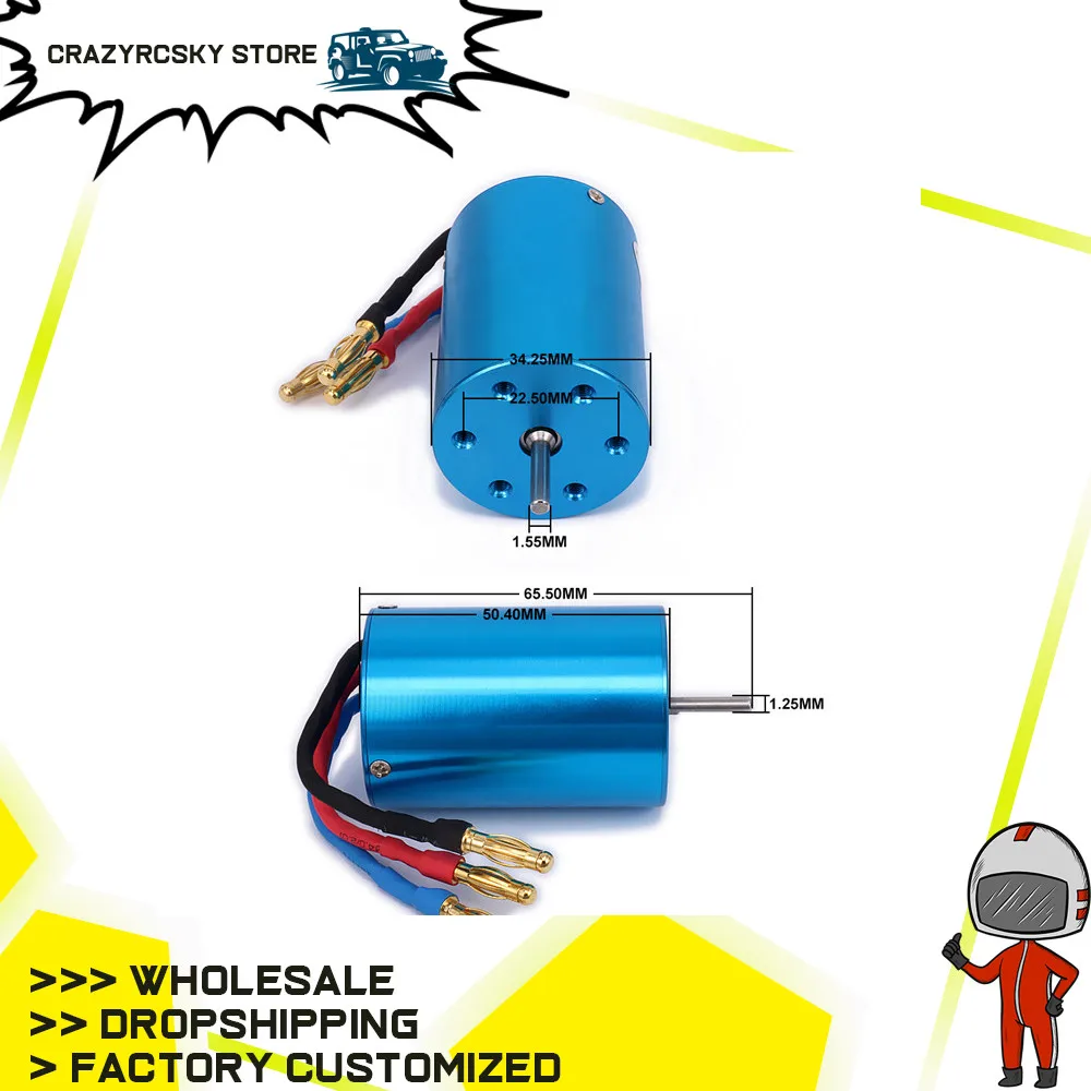 540 Serie Elettrico Brushless Motor/Motore Inrunner Per 1/10 Rcmodel Auto/Barca/Aereo Hsp Hi Speed Wltoys Tamiya Truck Buggy Auto