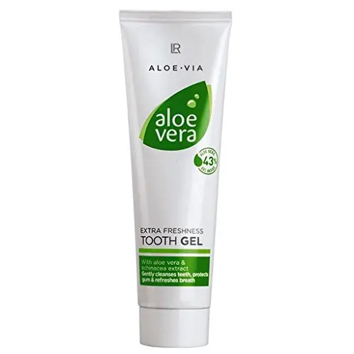 Gel Per Denti All'Aloe Vera-Dentifricio Extra Freshness Senza Fiamma Di Lr Of Germany - 100 Ml-Pulizia Dentale Attiva Con Echinacea
