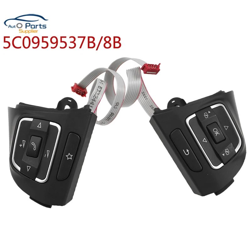 Nuovo Muslimatexb Per Vw Amarok Caddy Golf Jetta Tiguan Touran 2008-2018 Mf Pulsante Di Controllo Del Volante