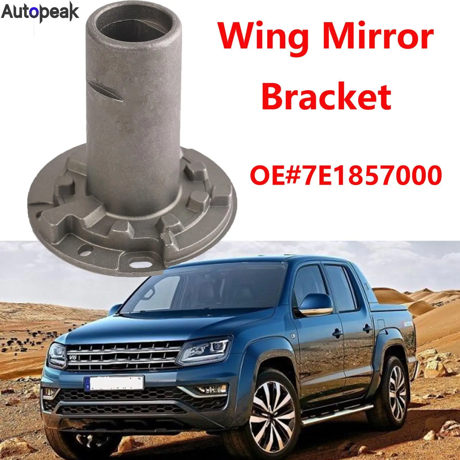 Per Vw Amarok 2010 - 2023 Transporter T5 T6 2003 - 2023 Silver Wing Mirror Staffa Cuscinetto Dell'Ingranaggio Boccola Interna L/R 7 E1857000