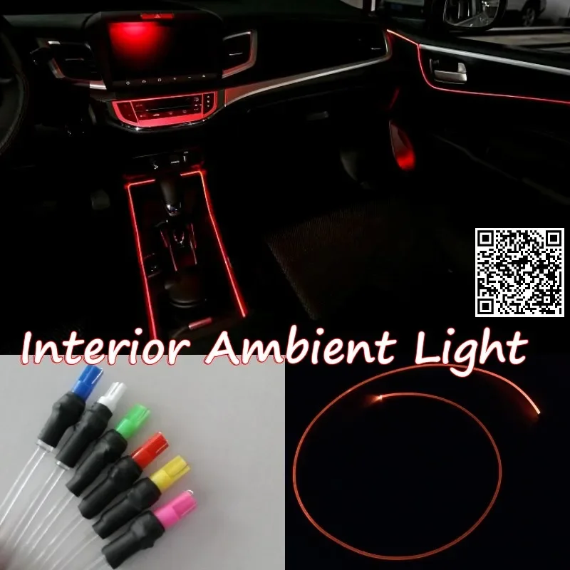 Per Vw Volkswagen Amarok 2010 ~ 2016 Car Interior Ambient Light Panel Lighting Car Inside Cool Strip Light Fibra Ottica Band
