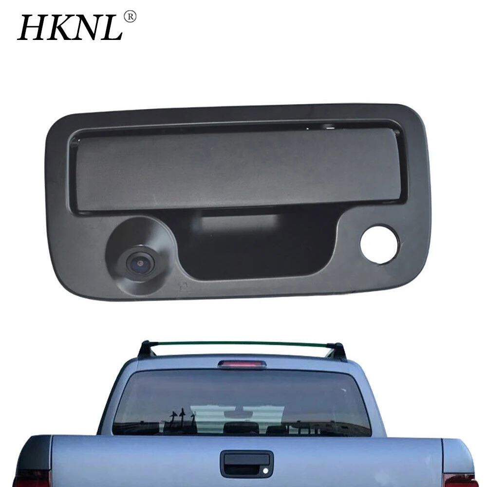 Hknl Ccd Telecamera Retromarcia Per Auto Hd 170 ° Per Vw Amarok Pickup Truck Maniglia Portellone Kombi 2010-2018 Heckklappe Furgoni Impermeabili Neri