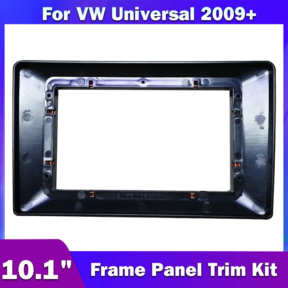 Fascia Autoradio Da 10.1 "Per Universale Volkswagen Vw Passat Golf Pole Tiguan Jetta Amarok Skoda Seat Frame Panel Trim Kit Stereo