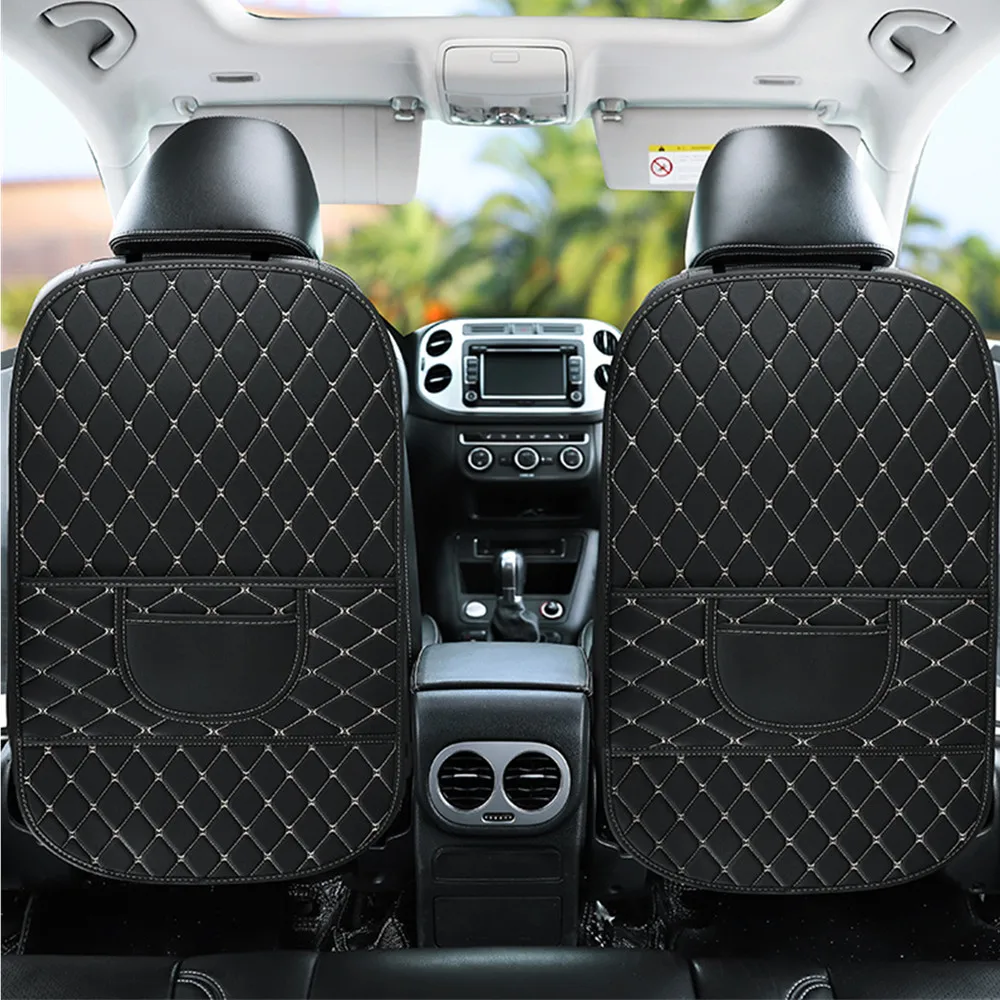 Tappetino Anti-Calcio Per Auto Per Vw Golf Amarok Canyon Aventura Atlas Beetle Jetta Bora Cc 1Pc Tappetino Per Auto Coprisedile Per Auto