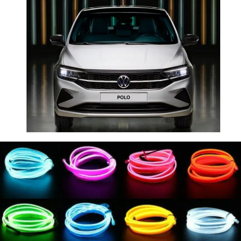 5M El Atmosphere Lamp Interior Mood Lighting Per Vw Polo Passat B5 B6 Golf 4 Touran T5 Tiguan Golf 5 Amarok Beetle Bora Caddy