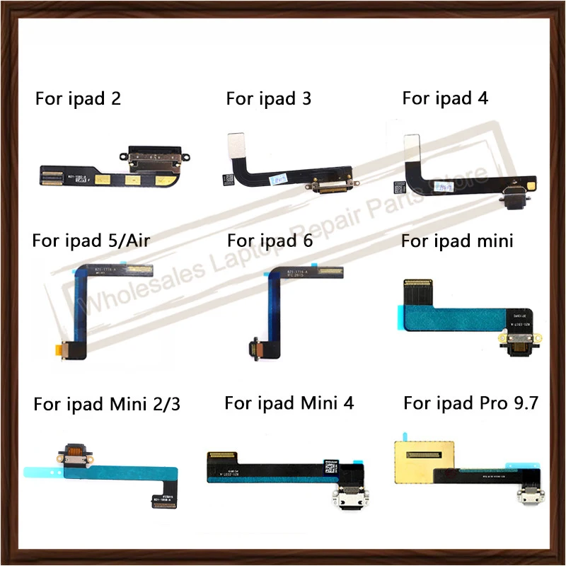Porta Di Ricarica Cavo Flessibile Per Ipad2 3 4 5 6 Ipad Mini 2 3 4 Pro 9.7 11 12.9 A2377 A2378 Connettore Per Caricabatterie Usb Spina Presa Dock