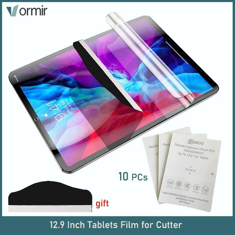 10 Pcs Flexible Hydrogel Film For Macbook 12.9 Inch Ipad Hd Screen Protectors For Tablets Ss-890C Pro Max Cutting Film