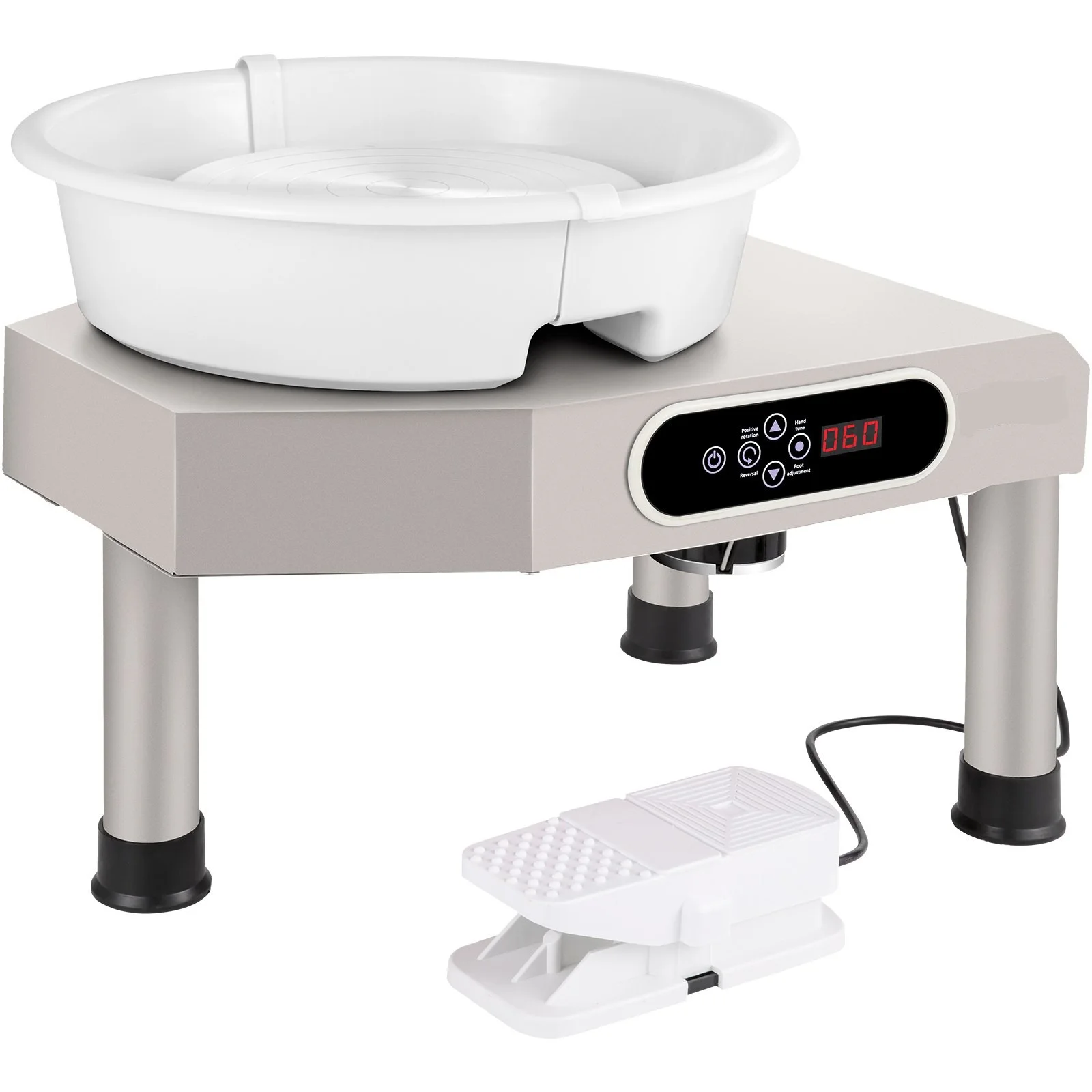 Ceramic Wheel Ceramic Forming Machine 25Cm Lcd Touch Screen Clay Wheel 350W Electric Diy Clay Sculpting Tools Con Pedale