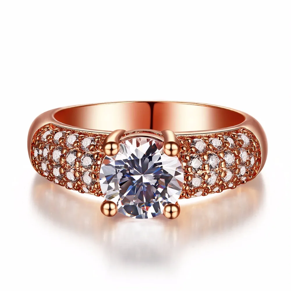 Cc Vintage Rings For Women Trendy Jewelry Round Bridal Wedding Noble Fidanzamento Parure Bijoux Femme Mariage Cc1044