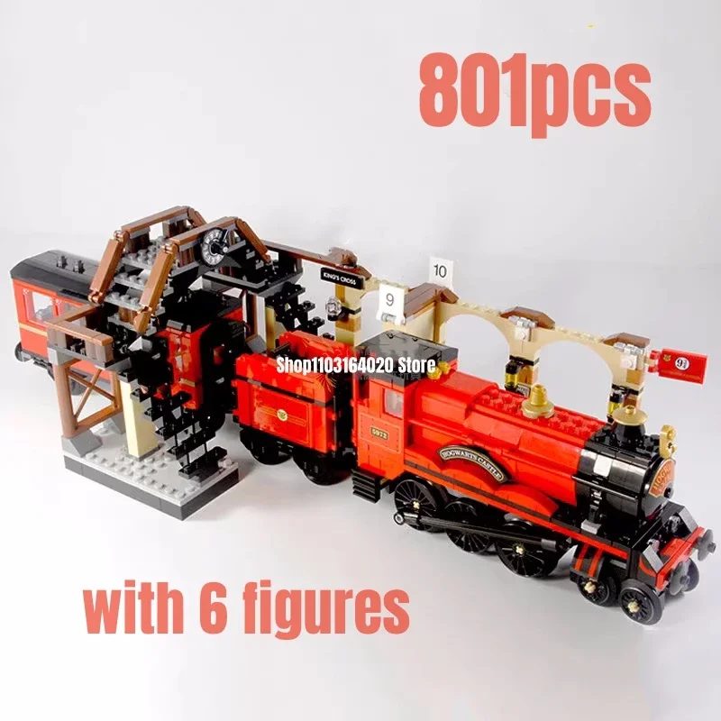 801Pcs Express Train Building Blocks Modello Fit 75955 Giocattoli Per Bambini Regalo Di Natale
