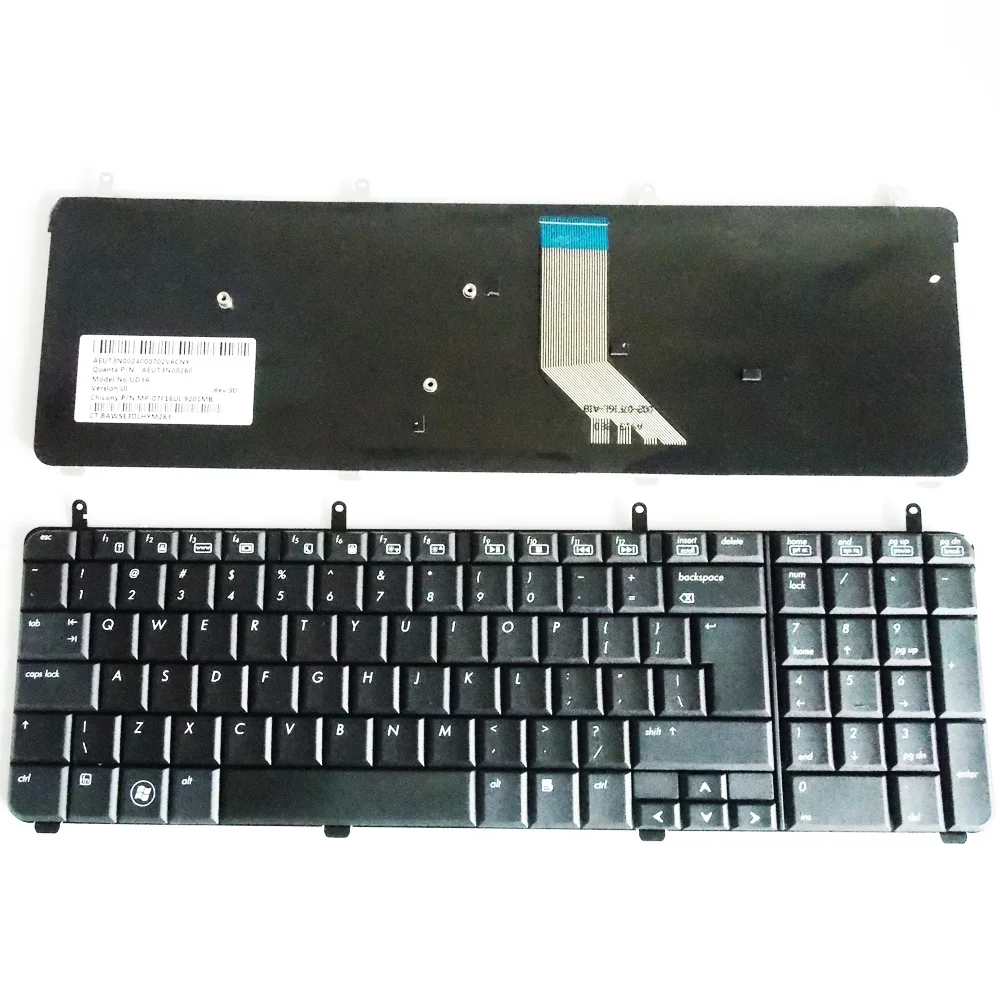 Tastiera Per Laptop Versione Inglese Usa Per Hp Pavilion Dv7-2110Sa Dv7-2045Ea Dv7-2050Ea Dv7-3112Sa Dv7-3101Sa Dv7-2001Tx Dv7-2215Sa