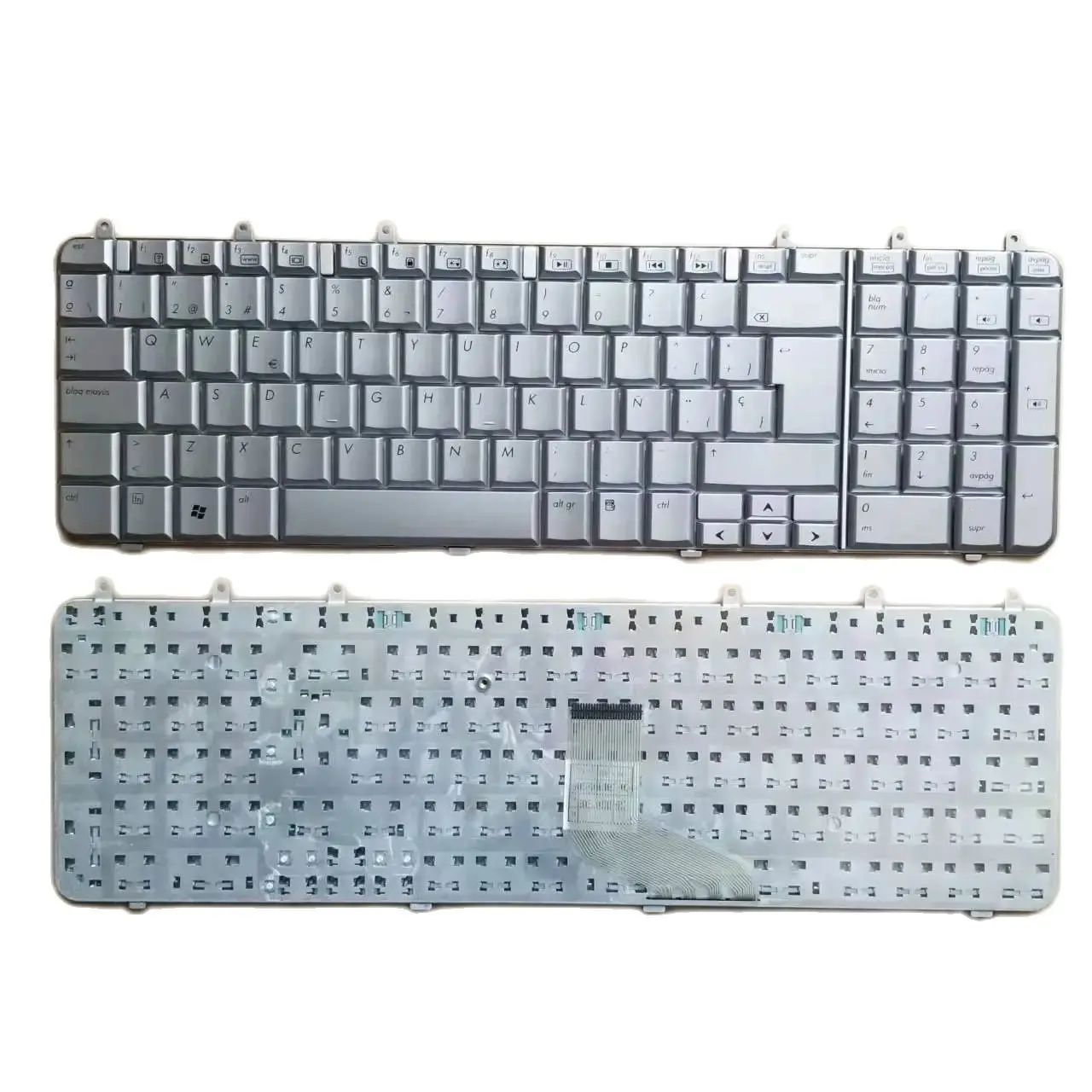 Nuova Tastiera Spagnola Sp Per Hp Pavilion Dv7 Dv7-1000 Dv7-1100 Dv7-1200 Argento