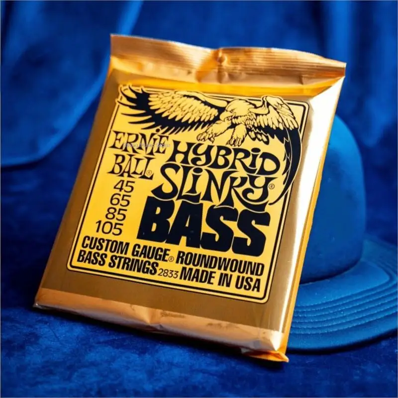 2833 Ernie Ball Hybrid Slinky Bass String Accessori Per Contrabbasso In Acciaio Nichelato 45. 65. 85. 105 Un Pezzo