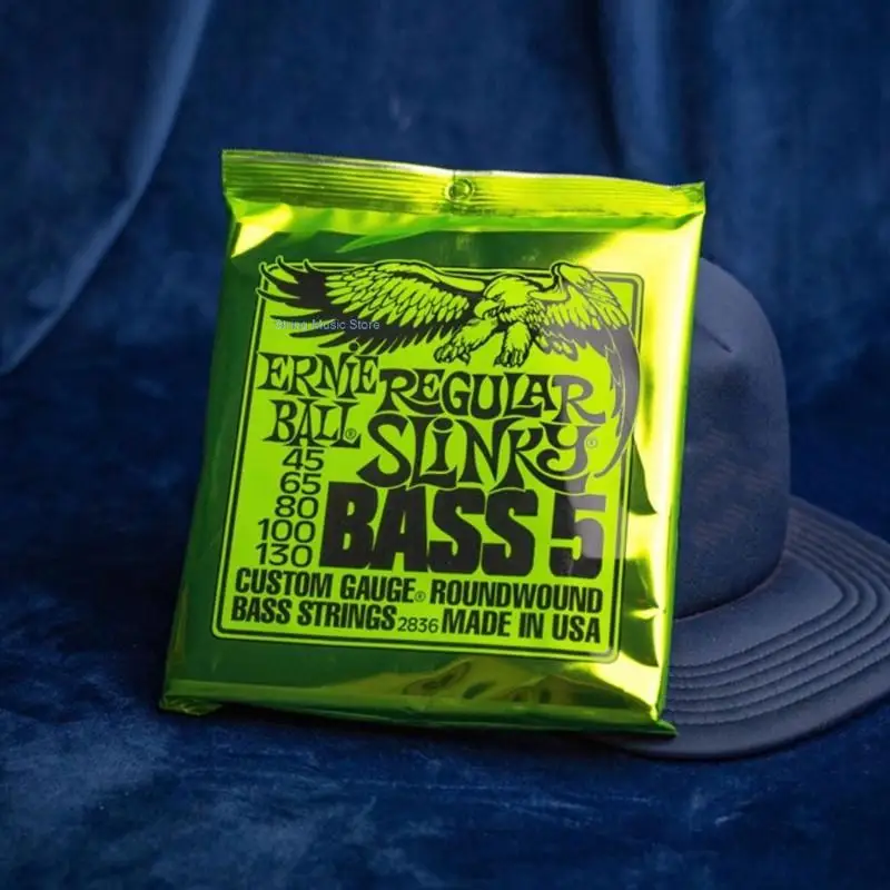 2836 Ernie Ball Regular Slinky Bass String Acciaio Nichelato 5 String Double Bass Accessorie 45. 65. 80. 100. 130