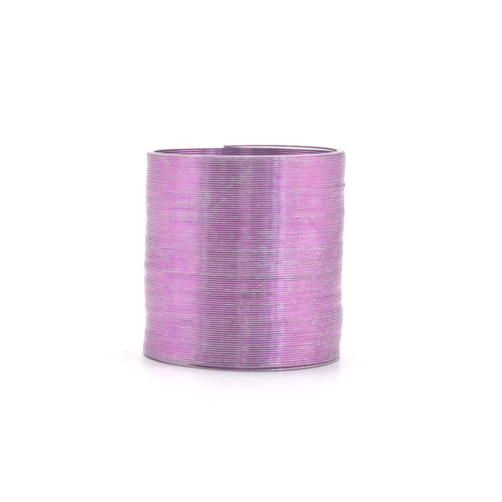 Viola Oro Blu Argento Mini Metallo Magic Slinkys Walking Steel Coil Classic Spring