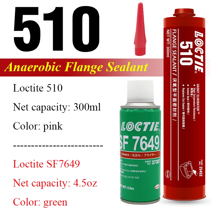 300Ml Loctite 510 High Temperature Resistant Flange Sealant Engine Sealing Glue Loctite Sf7649 Glue Accelerates Curing Agent
