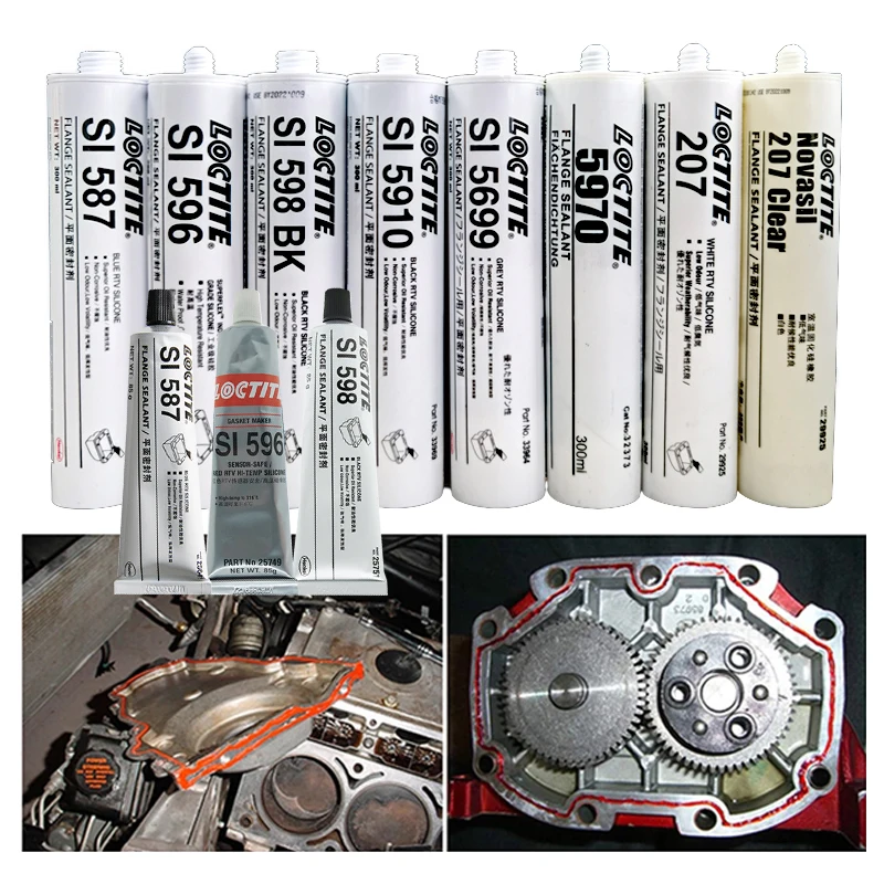Loctite 596 598 5900 5699 Riparazione Aereo Motore Colla Sigillante Adesivo Gomma Siliconica Sigillante Tubo Metallico Valvola Di Incollaggio Serbatoi