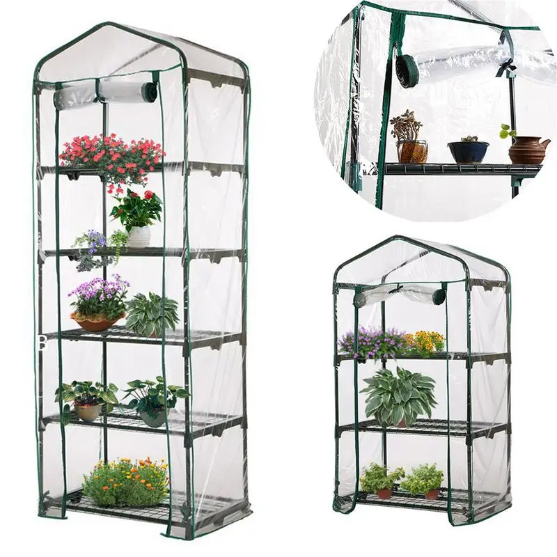 Outdoor For Garden Giardinaggio Warm Waterproof Serra Mini Fioriera Portatile House Flower Frame Meaty Sun Room Hothouse Cover