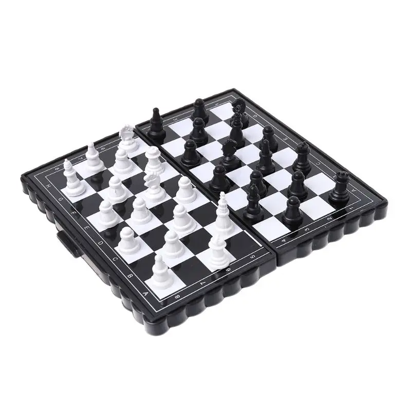 Magnetic International Chess Plastic Pieghevole Chess Board Checker Puzzle Game
