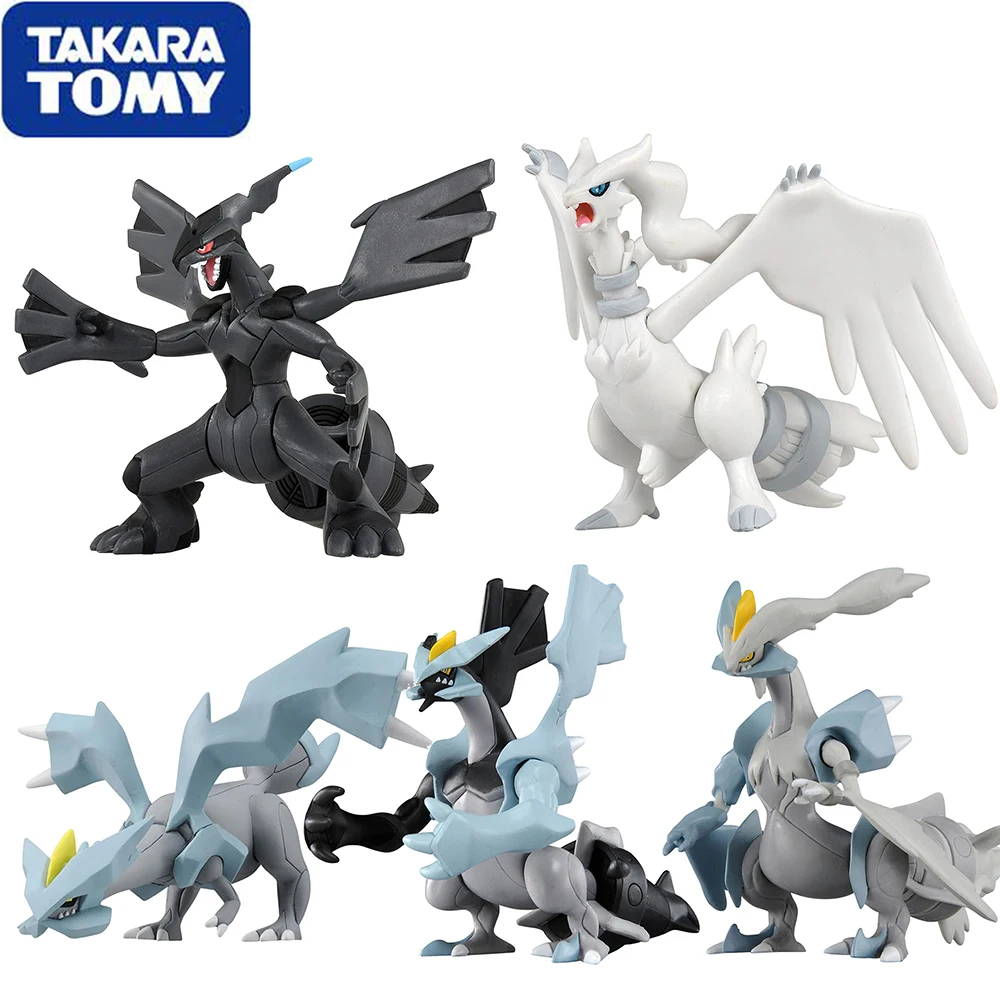 In Magazzino Takara Tomy Pokemon Monster Collection Kyurem Zekrom Remhiram Original Figure Model Toys Da Collezione Legendary Pokemon