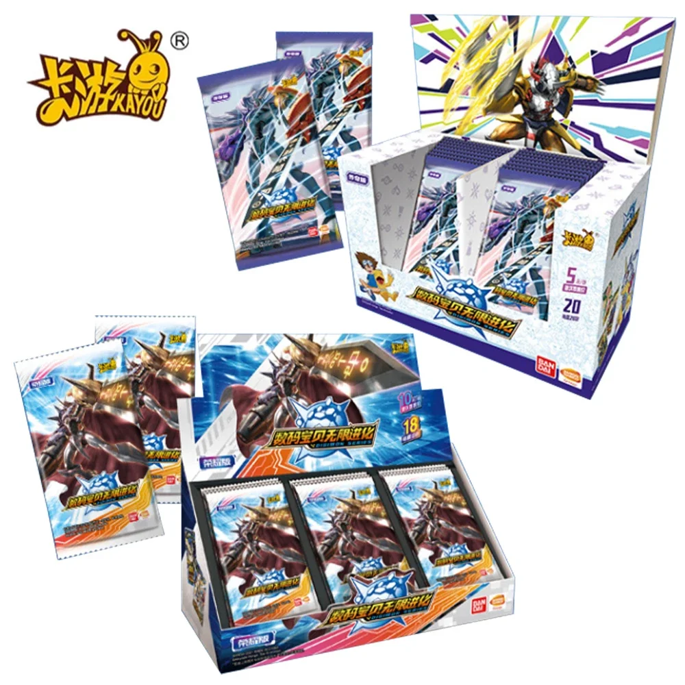 Kayou Digimon Card Legendary Edition Infinite Evolution Glory Edition Set Completo Di Carte D'Oro Full Star Collection Card