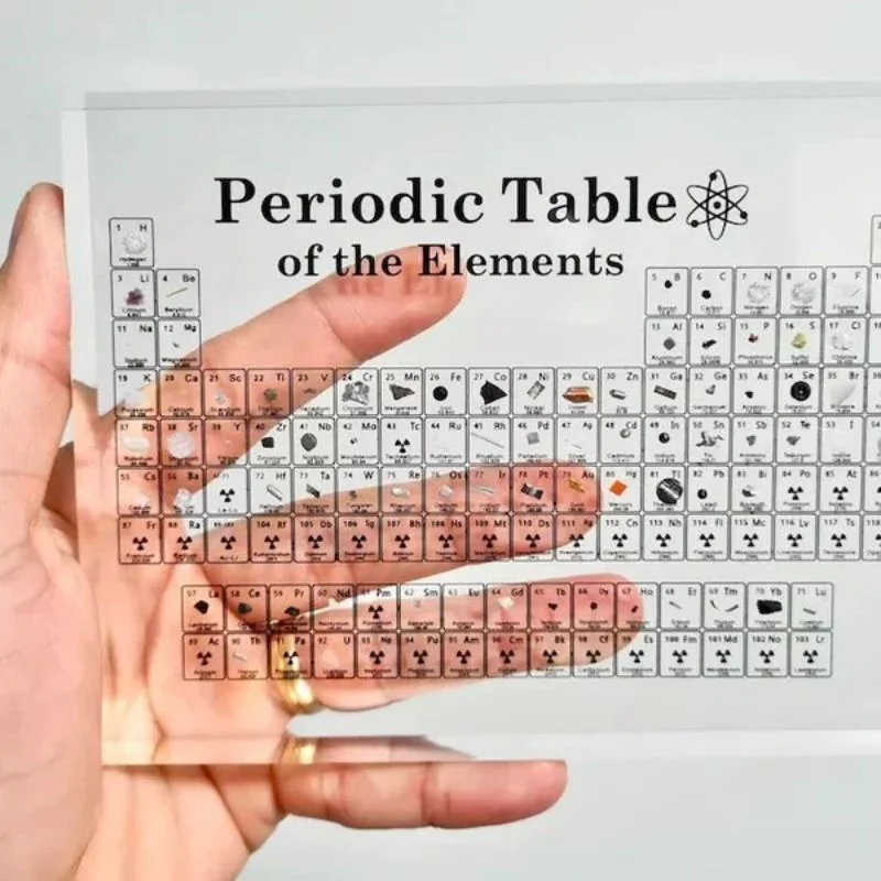 Tavola Periodica Con Elementi Reali Tavola Periodica Degli Elementi Edizione Da Collezione-Tavola Periodica In Acrilico Tavola Periodica In Vetro
