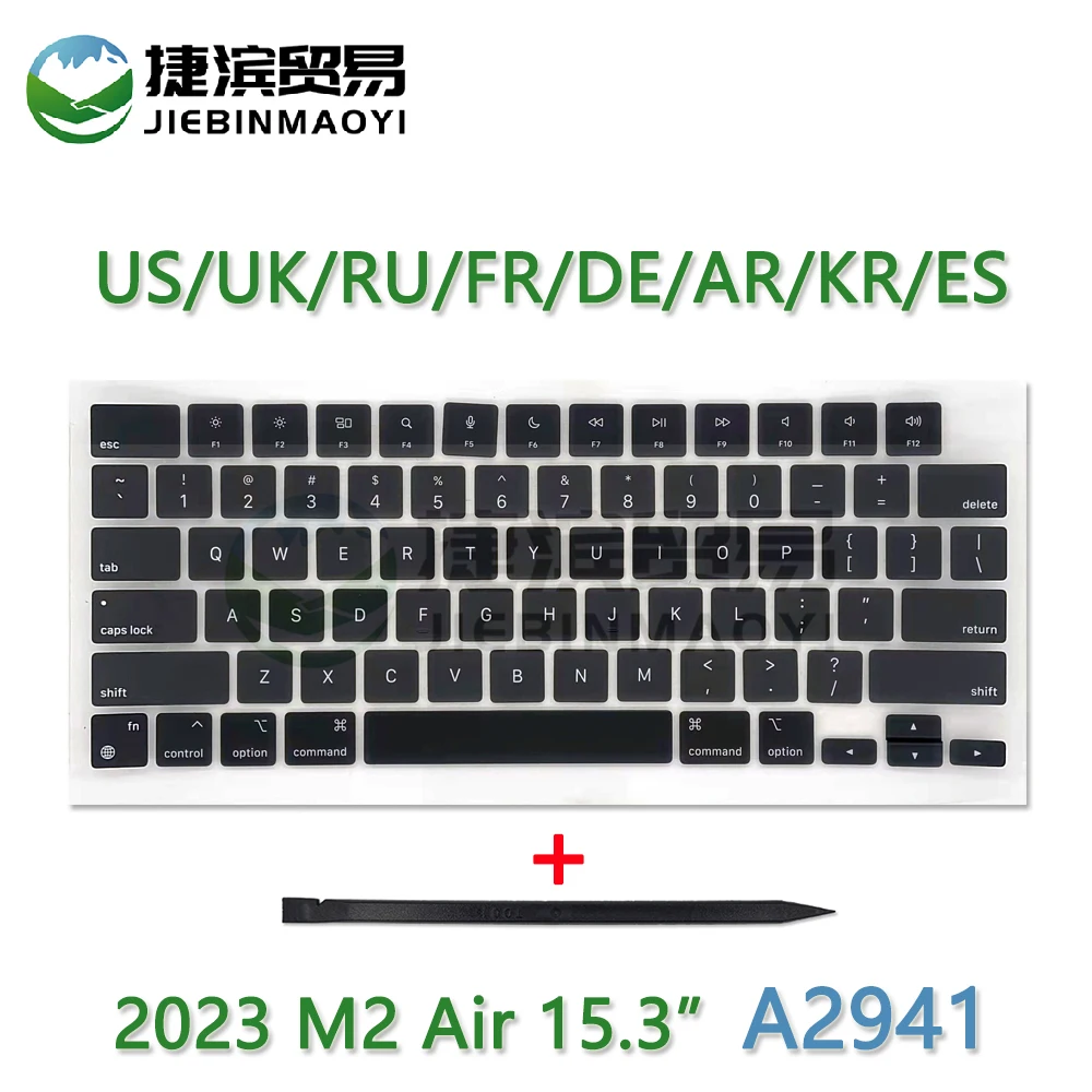 Nuovo 2023 Anni M2 Laptop A2941 Tasti Keycaps Per Macbook Air Retina M2 15.6 "A2941 Full Key Cap Us/Uk/Ru/Es/Fr/It Riparazione Tastiera