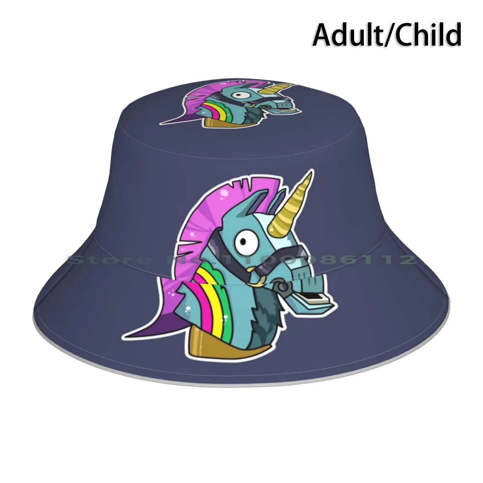 Rainbow Unicorn Bucket Hat Sun Cap Gaming Youtube Epic Store Ps4 Games Nerd Gamer Cappello Da Pescatore Pieghevole All'Aperto